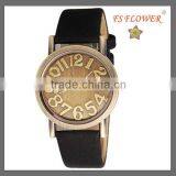 Cheap Design Bronze Vintage Leather Lady Wacth