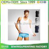 Gym Singlet Mens Vest Stringer Bodybuilding and Fitness Men' Sports Tank Top OEM thumbnail-4