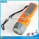 F-1718S Solar Crank Radio Flashlight,3 Super-bright LED Flashlight With Alarm and FM Radio thumbnail-4