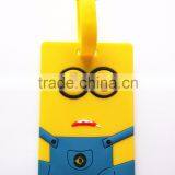 China Manufacture PVC Custom Shaped Luggage Tag Wholesale Cute Airlines Bag Tags