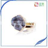 New Design!!Natural Crystal Quartz Druzy Ring Natural Gemstone Ring thumbnail-6