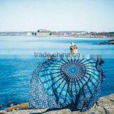 Blue Indian wholesale mandala tapestry 100% cotton wall hanging bedspread India Printed Mandala throw Tapestries