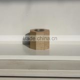 hexagon cheap wooden candlestick