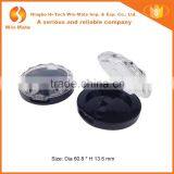 45MM Pan Empty Round Black Cosmetic Blush Powder Container