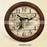 16 Inch Custom Print Decorative Floral Clocks thumbnail-2