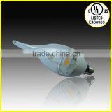 200-400lm COB CE RoHS UL Listed Candelabra E12 Base Flame Tip Dimmable LED Candle Bulbs thumbnail-2