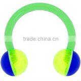 BIOPLAST Green Blue STREAK Circular Horse Shoe CBR Ring thumbnail-1