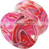 UV Marble Ear Plugs Jewelry Body Piercing Jewelry
