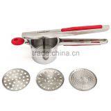 Large Hand Stainless Steel Mash Potato Ricer Masher/ Fruit Press With Soft Touch Handles thumbnail-3