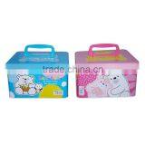 Handle Tin Cartoon Kids Coin Bank With Lock thumbnail-1