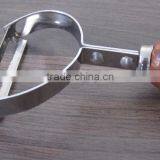 Free Shipping!wholesale Stainless Steel Vegetable&fruit Peeler With Wooden Handle P19 thumbnail-4