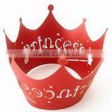 Party Cake Decoration Laser Cut Cupcake Wrappers Factory Supplier