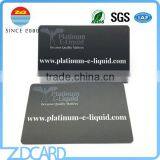 Customized Cr80 offset printing black pvc card