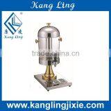 8L Stainless Steel Gilded Dispenser for Milk Beer Juice thumbnail-1