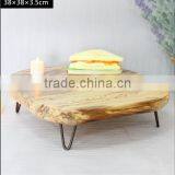 New Arrivals Customized Size Available Country Design Wooden Decorative Candle Holder thumbnail-1
