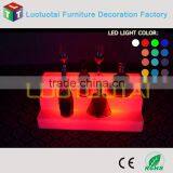 Unbroken High Quality PE LED Light up Wine Holder/strong Plastic Wine Display/bar Furniture LTT-SF05A thumbnail-5