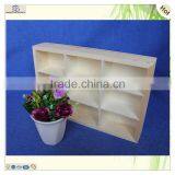 Best Seller Multi Grids Standing Storage Pine Wooden Tray thumbnail-6