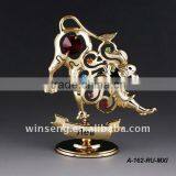 24K Gold Plated Zodiac Leo Statues thumbnail-1