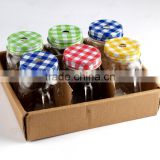 Colorful mason jar with display box