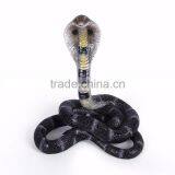 Antique Animal Craft King Cobra Snake Resin Statue thumbnail-4