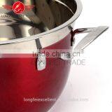 China Factory Cheap High Quality Colorful Stainless Steel Soup Boilling Pot/cooking Pot thumbnail-6