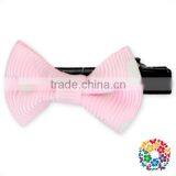 Satin Ribbon Violin Bow Hair White Dots Bow Hair Clip Cheap Hair Bow Tie thumbnail-1