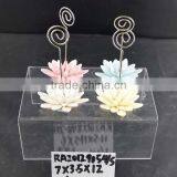 Promotional Gifts Flower Shape Ceramic Namecard Holder for Office thumbnail-1