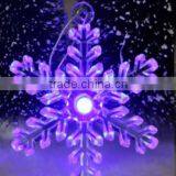 Led 7colors Light Plastic Acrylic Christmas Snowflake Ornament thumbnail-3