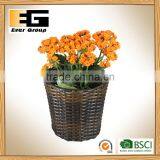 Decor Gardening Planter Classic Round PE Rattan Basket With PVC Liner thumbnail-6