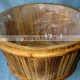 Wooden Flower Planter Flower Pot With Handle thumbnail-1