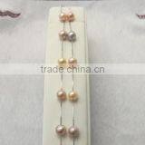 Fashion Natural Colorful Freshwater Pearl Necklace With Silver Clasp thumbnail-1