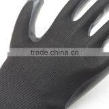 NMSAFETY 13 Gauge Black Nitrile Dipped Working Protective Safety Glove thumbnail-3