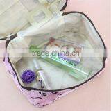 Fashion Printed Women Make up Bags / Promotional Cosmetic Zipper Bags With Mirror / thumbnail-6