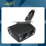 CE Approval 5A 12V USB Car Cigarette Lighter Adapter Double Sockets for IPhone , Tablet thumbnail-1