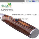 6.5 -inch Colour Wood Handle Vegetables Santoku Knife thumbnail-3