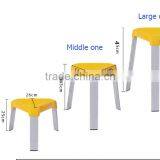 Candy-colored Thick Stainless Steel Household Plastic Stool thumbnail-2