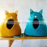 Best Selling Eco-friendly Cat Shape Warm Felt Cat House thumbnail-1