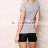 Korean Ladies Tops Latest Neck Design Fashion Tee Shirt HST3788 thumbnail-2