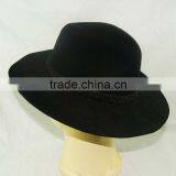 Black Color Wide Brim Men's Hats Wool Felt Hat With High Quality thumbnail-2
