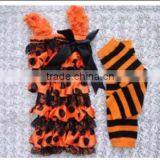 2016 Chian Product and Wholesale Halloween Set With Romper and Tops and Legging Warmer for Baby thumbnail-3