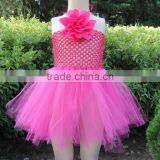 6" CROCHET TOP TUTUS WITH FLOWER NEW TOP DRESS thumbnail-2