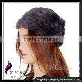 CX-E-10C Wholesale Good Quality Knit Rabbit Fur Elastic Head Band thumbnail-6