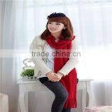 Acrylic Plaid Shawl Scarf Black and White thumbnail-6