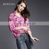 High Quality Hand Painted Silk Shirt Wholesale thumbnail-1