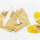 Baby Girl New Design Color Combination Shorts for Summer Plain Color Kids Shorts thumbnail-2