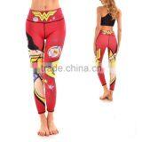 2017 WholesaleCompression Tight Gym Wear Custom Sublimation Leggings Printed Yoga Pants for Women thumbnail-3