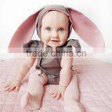 Newborn Baby Clothes Romper Wholesale 2017 2pcs Baby Clothes 0-24M Romper With Ears Hat thumbnail-3