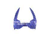 New Design High Solid Color Waist Blue Dot Sexy Girl Hot Bikini thumbnail-2