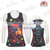 High Quality Polyester Wholesale Women Sports Singlets thumbnail-3