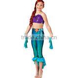 2016 New !!-seperate Sparking Foil Spandex Body and Long Pants Mermaid Costumes thumbnail-2